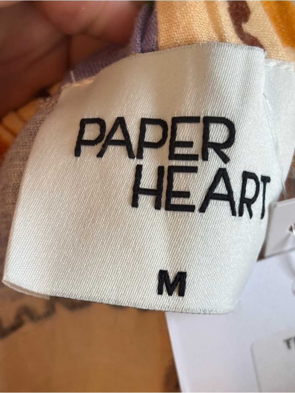 Paper Heart Floral Stamp Postcard Linen Blend Maxi Dress Womens M Sleeveless NWT - Picture 6 of 10